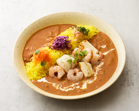 海老イカココナッツバターカレー Best Seafood Curry