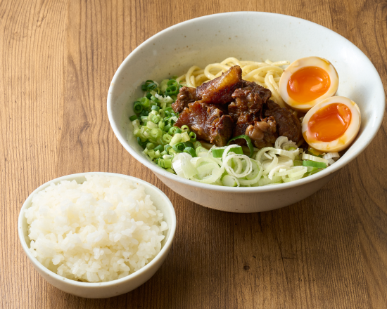 【セット】肉ネギまぜそばと白ごはん